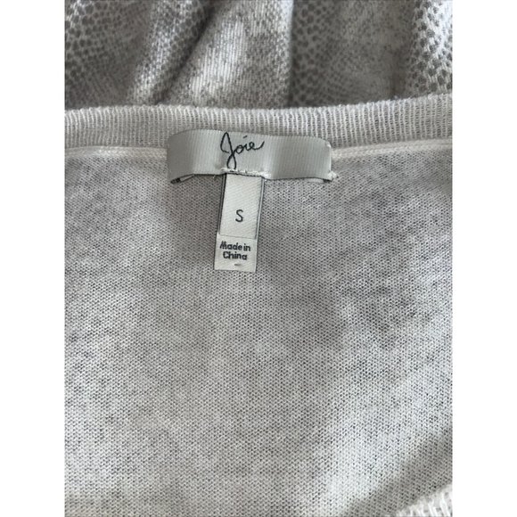 REVOLVE JOIE‎ $198 Emari E Sweater Wool Blend Split Hem Marble Oversized Small - Picture 6 of 9